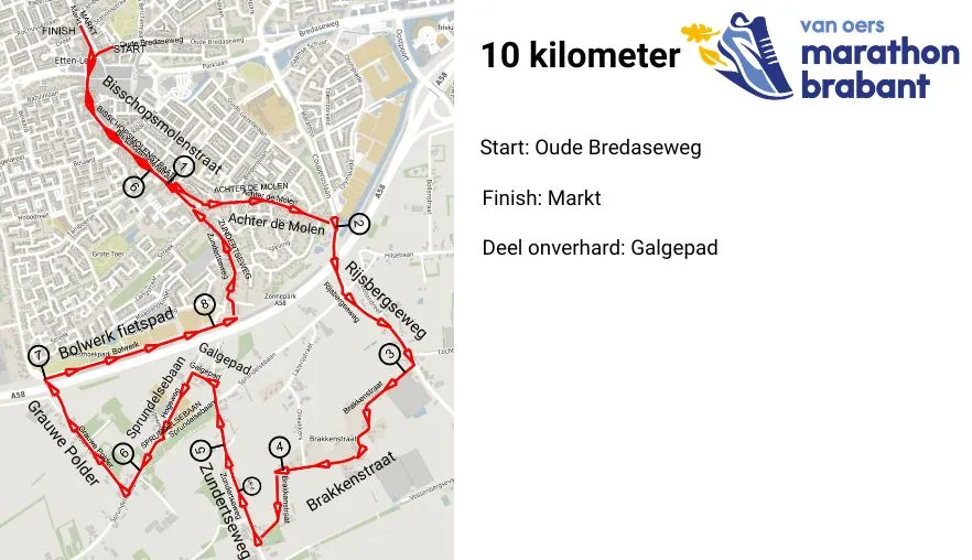 10 km door het buitengebied