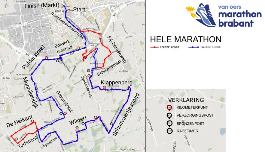 42,2 km door het buitengebied